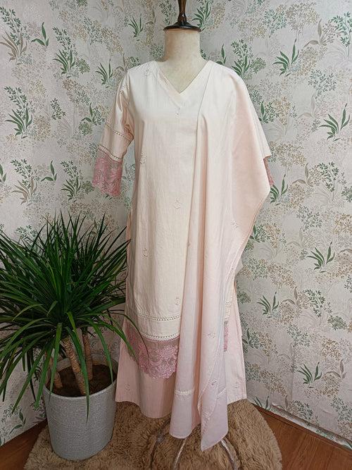 Light pink cotton kurta