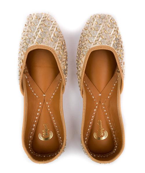 Aurous Jutti - Premium Gold Designer Women's Jutti