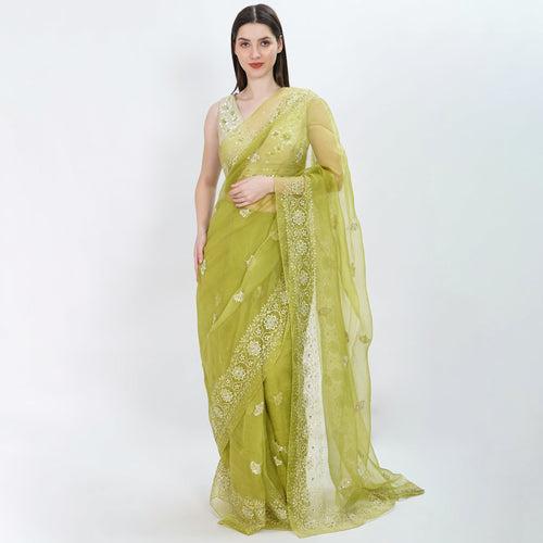 Lime light saree