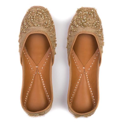 Whirlpool Jutti - Unique Copper and Gold Embellished Women's Jutti