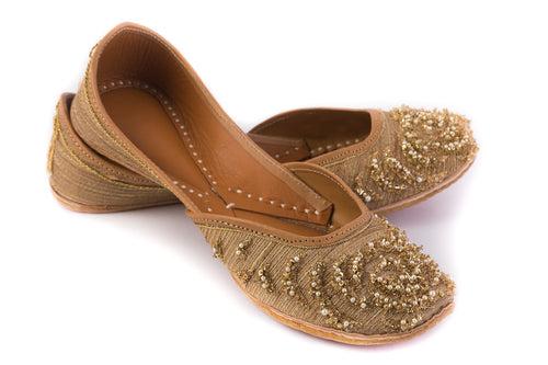 Whirlpool Jutti - Unique Copper and Gold Embellished Women's Jutti