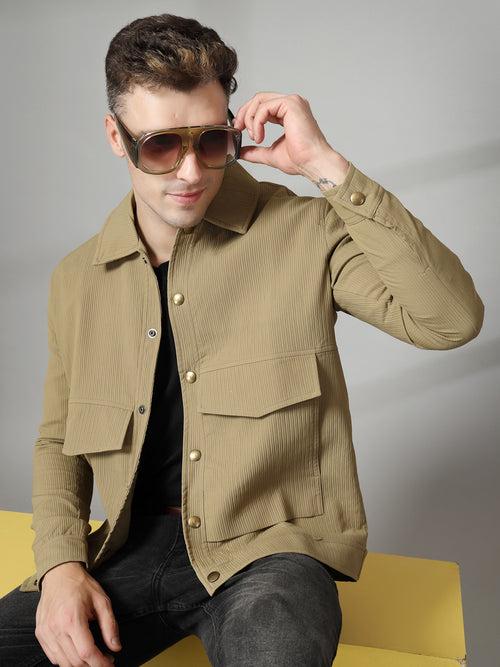 Men Winter Wear Casual Corduroy Jacket