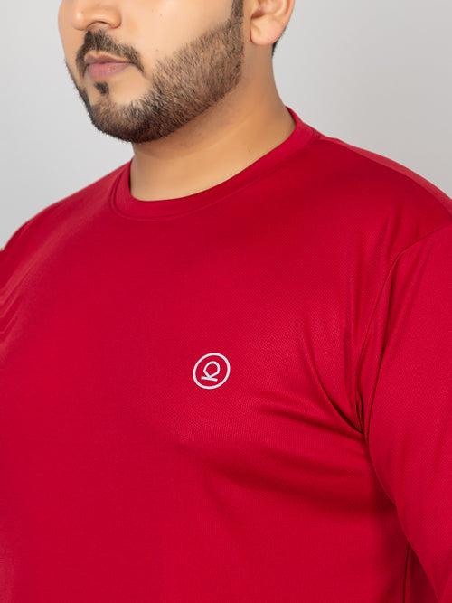 Men's Plus Size Gym Regular Fit Full Sleeves T-Shirt