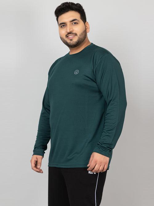 Men's Plus Size Gym Regular Fit Full Sleeves T-Shirt