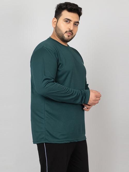 Men's Plus Size Gym Regular Fit Full Sleeves T-Shirt