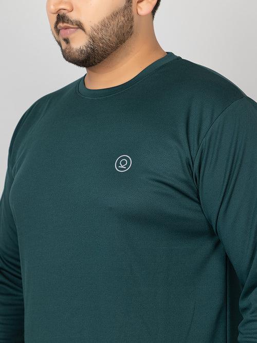 Men's Plus Size Gym Regular Fit Full Sleeves T-Shirt
