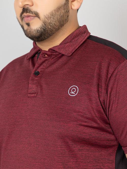 Men's Plus Size Regular Fit Half Sleeves Sports Polo T-Shirt