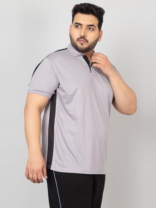 Men's Plus Size Regular Fit Half Sleeves Sports Polo T-Shirt