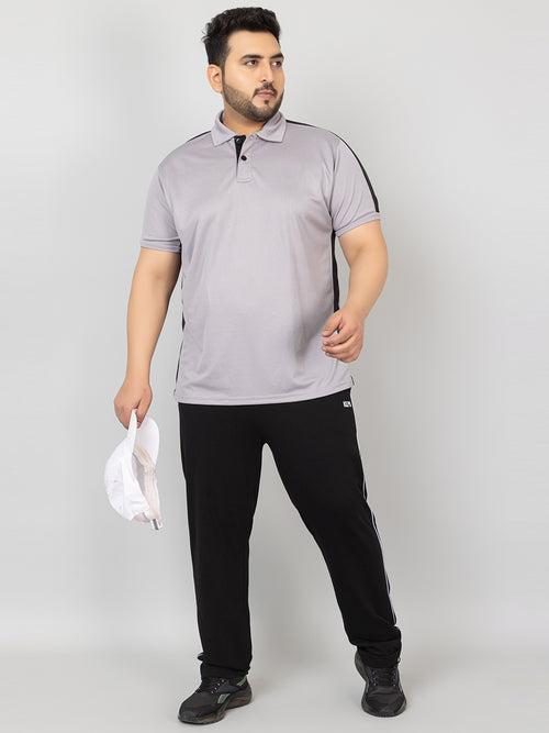 Men's Plus Size Regular Fit Half Sleeves Sports Polo T-Shirt