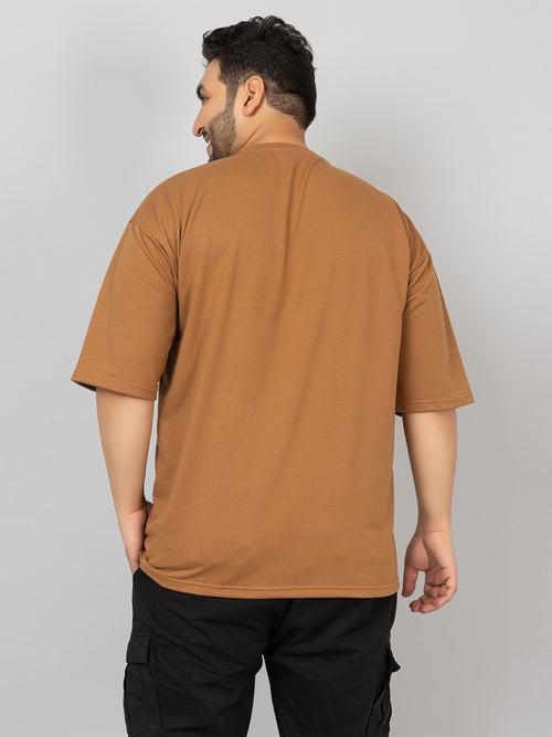 Men Plus Size Printed Oversized Half Sleeves T-Shirt