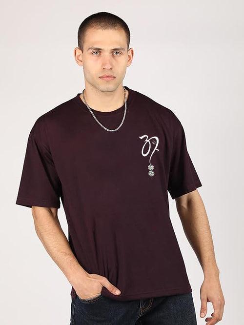 Men Oversized Cotton Printed Round Neck T Shirts