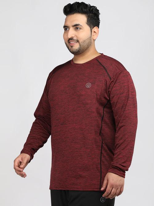 Men's Plus Size Full Sleeves Regular Dry Fit Sports T-Shirt