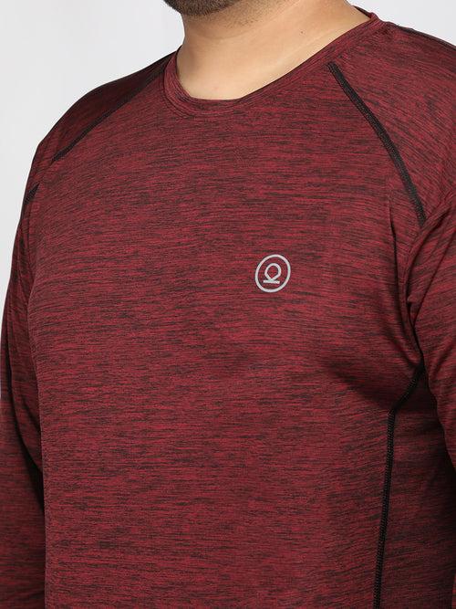 Men's Plus Size Full Sleeves Regular Dry Fit Sports T-Shirt