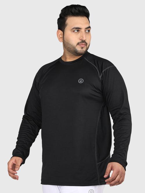 Men's Plus Size Full Sleeves Regular Dry Fit Sports T-Shirt