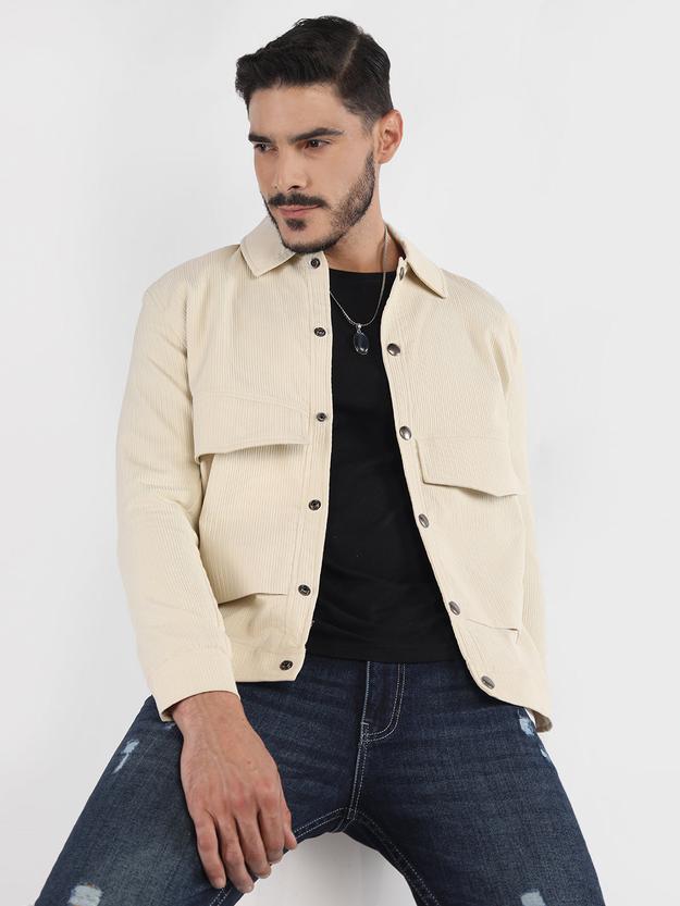 Men Winter Wear Casual Corduroy Jacket