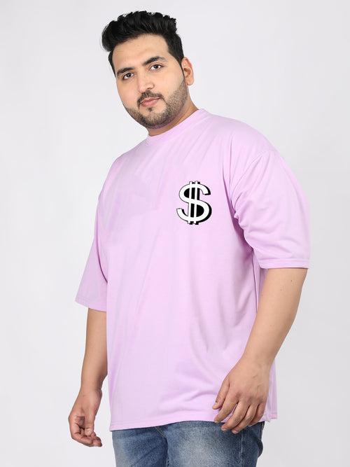 Men Plus Size Printed Oversized Half Sleeves T-Shirt