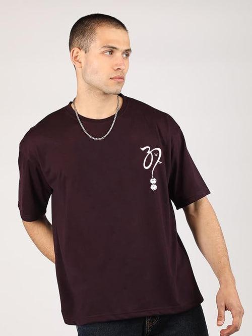 Men Oversized Cotton Printed Round Neck T Shirts