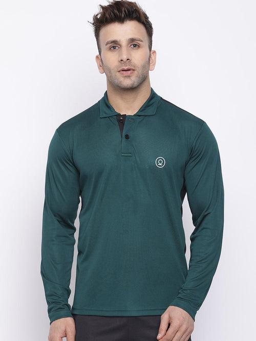 Men's Regular Dry Fit Full Sleeves Polo T-Shirt | CHKOKKO