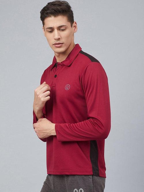 Men's Regular Dry Fit Full Sleeves Polo T-Shirt | CHKOKKO