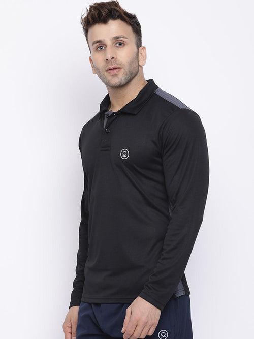 Men's Regular Dry Fit Full Sleeves Polo T-Shirt | CHKOKKO