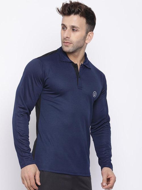 Men's Regular Dry Fit Full Sleeves Polo T-Shirt | CHKOKKO