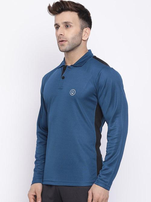 Men's Regular Dry Fit Full Sleeves Polo T-Shirt | CHKOKKO