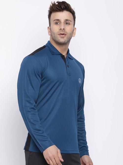 Men's Regular Dry Fit Full Sleeves Polo T-Shirt | CHKOKKO