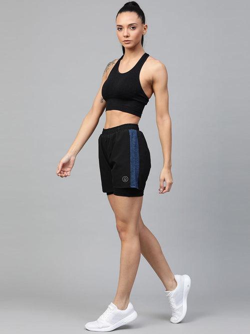 Women's Double Layered Running Shorts | CHKOKKO