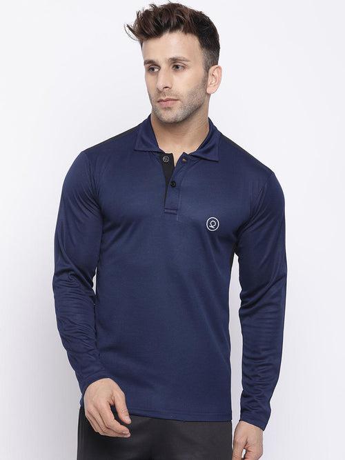 Men's Regular Dry Fit Full Sleeves Polo T-Shirt | CHKOKKO