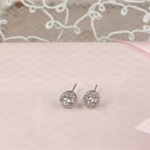 Subtle Glamour CZ Stud Earrings - SIA418375