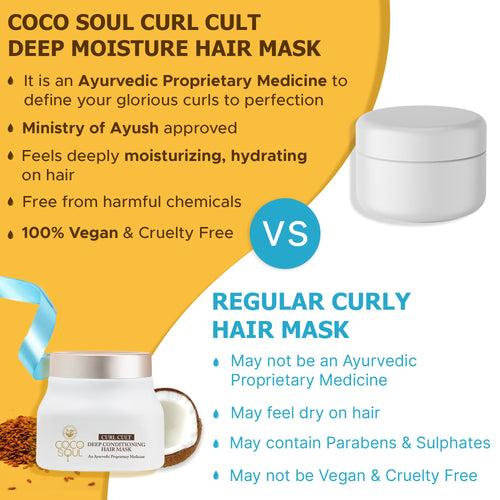 [AFF] Curl Cult Deep Moisture Hair Mask | From the makers of Parachute Advansed | 160ml