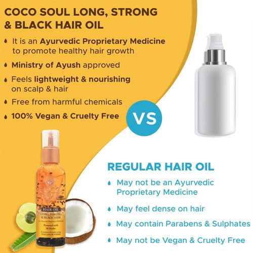 [AFF] Ayurvedic Hair Oil – Long Strong & Black | From the makers of Parachute Advansed | 95ml