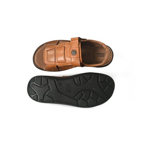 Stylish Leather Sandal - 1704BTN