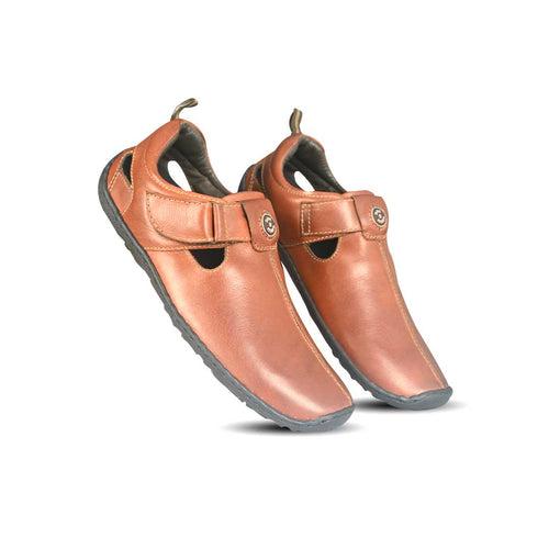 Elegent Leather Sandals for Men - 1606-DTN