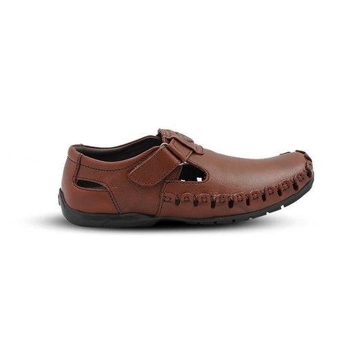 Leather Sandals for Men - 1076- TN/BN