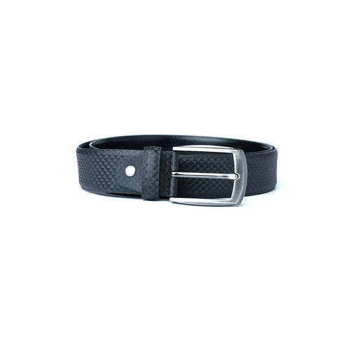 Single Side Kata Profile Black Leather Belts for Men - SKP28 BK