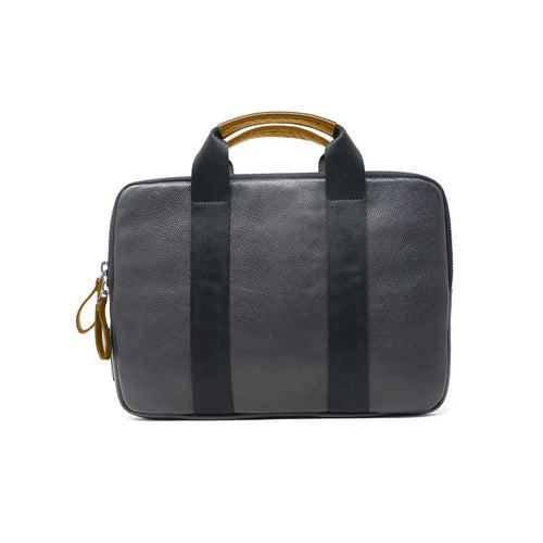 LEATHER LAPTOP/TAB BAG M030-BK/TN