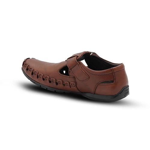 Leather Sandals for Men - 1076- TN/BN