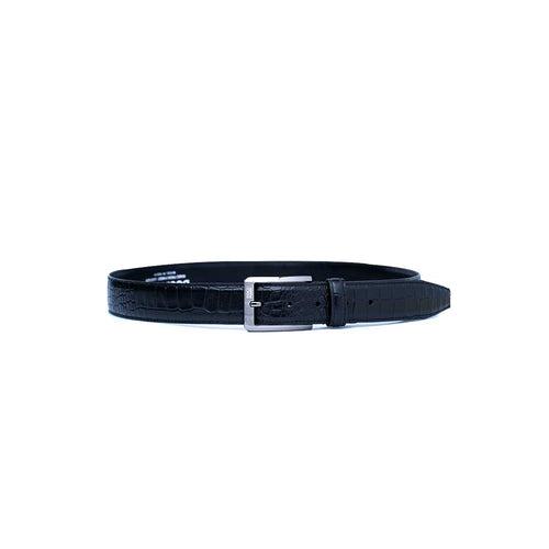 Single Side Kata Profile Black Leather Belts for Men - SKP115 BN/BK/TN