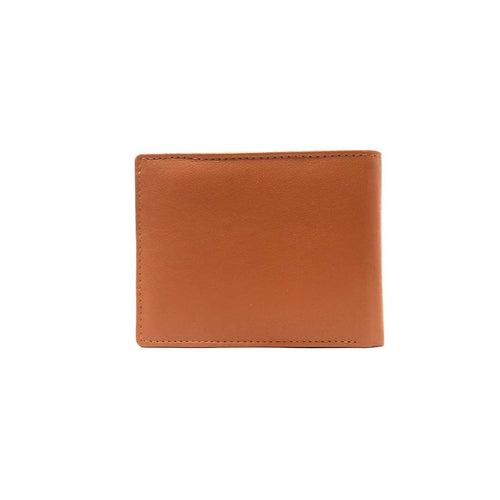 Genuine Leather Bifold Wallet  with detachable Card Case/Money Clip - MNDN44 BK/CHRY/TN