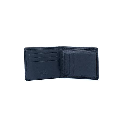 Genuine Leather Bifold Wallet  with detachable Card Case/Money Clip - MNDN46 BK/BN