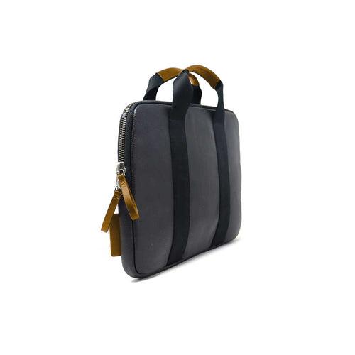 LEATHER LAPTOP/TAB BAG M030-BK/TN