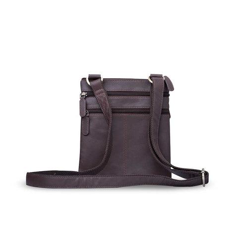 Brown Leather Small Sling Bag - M024BN