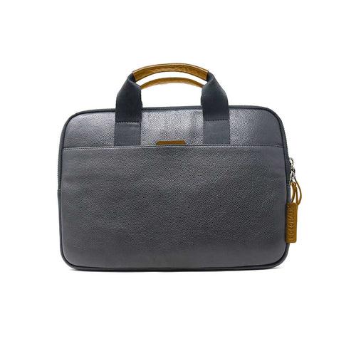 LEATHER LAPTOP/TAB BAG M030-BK/TN