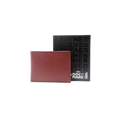 Genuine Leather Bifold Wallet  with detachable Card Case/Money Clip - MNDN44 BK/CHRY/TN