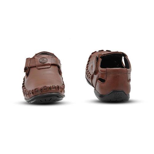 Leather Sandals for Men - 1076- TN/BN