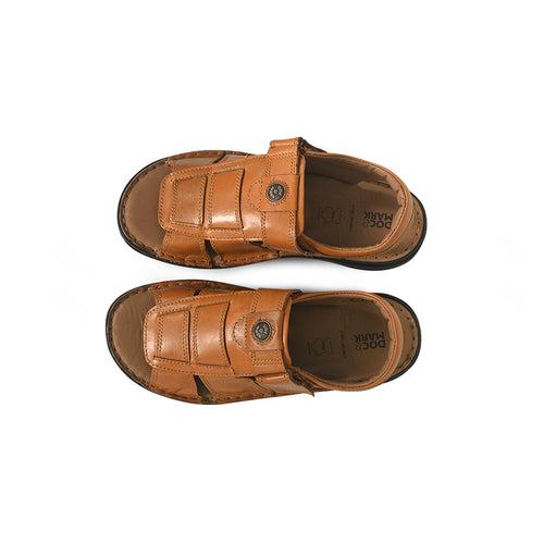 Stylish Leather Sandal - 1704BTN