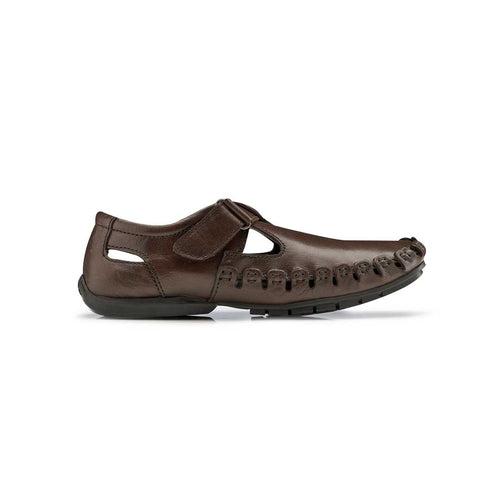 Leather Sandals for Men - 1076- TN/BN