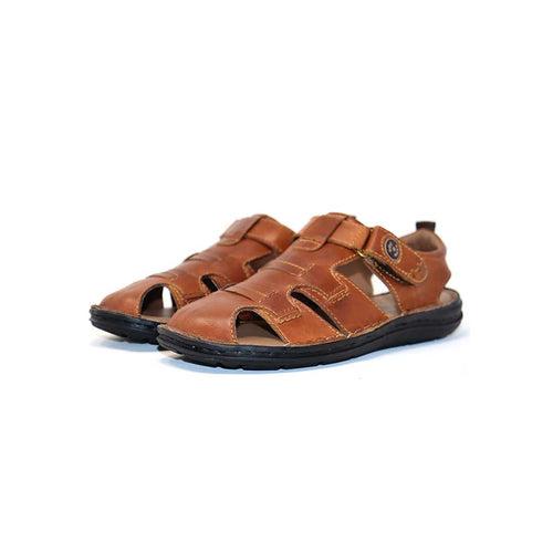 Stylish Leather Sandal - 1706LBN