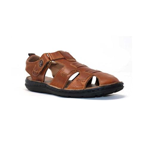 Stylish Leather Sandal - 1706LBN